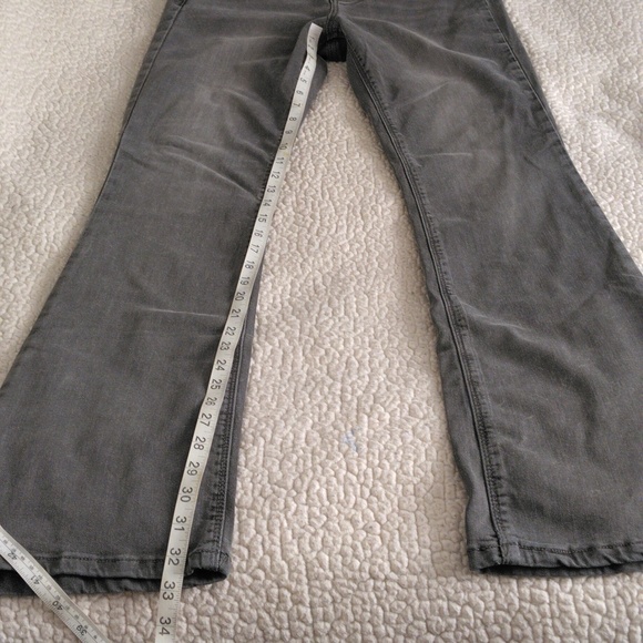 Laurie Felt ST(Small Tall)Grey Silky Bootcut Jeans - Picture 8 of 15
